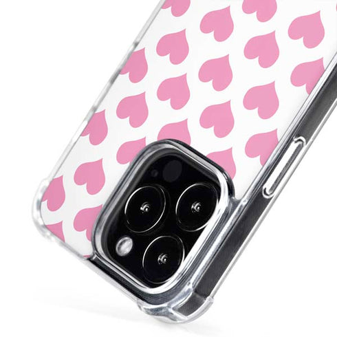 Plush Pink Hearts iPhone 16 Pro MagSafe Case